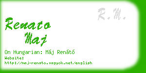 renato maj business card