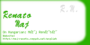 renato maj business card